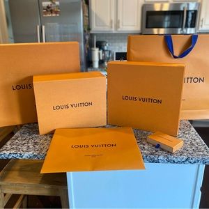 LV bags and boxes for props, Instagram influencer posts, collectors, etc.